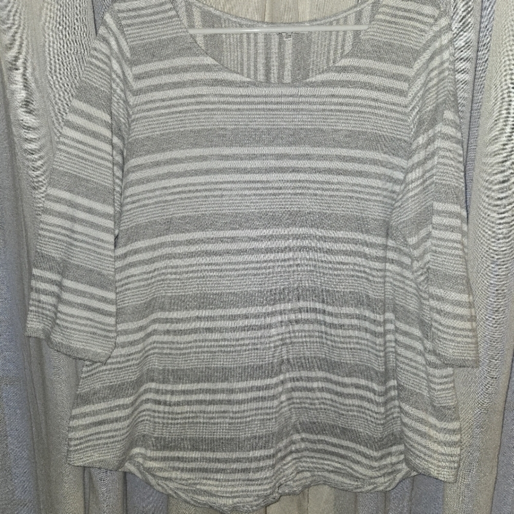 Striped Gray Women's Top
